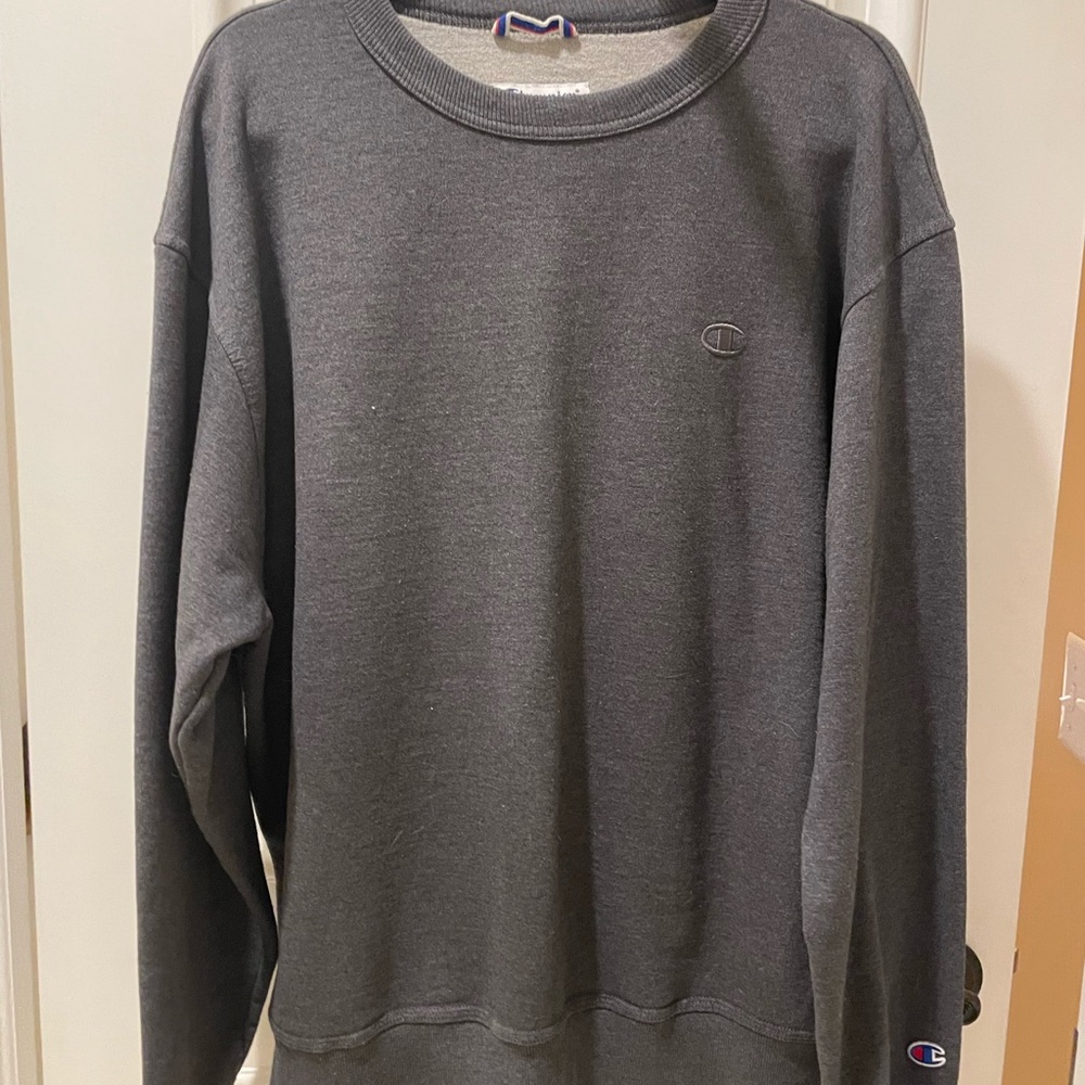 Large grey champion sweatshirt